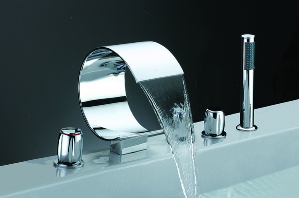 Widespread Waterfall Bathtub Mixer