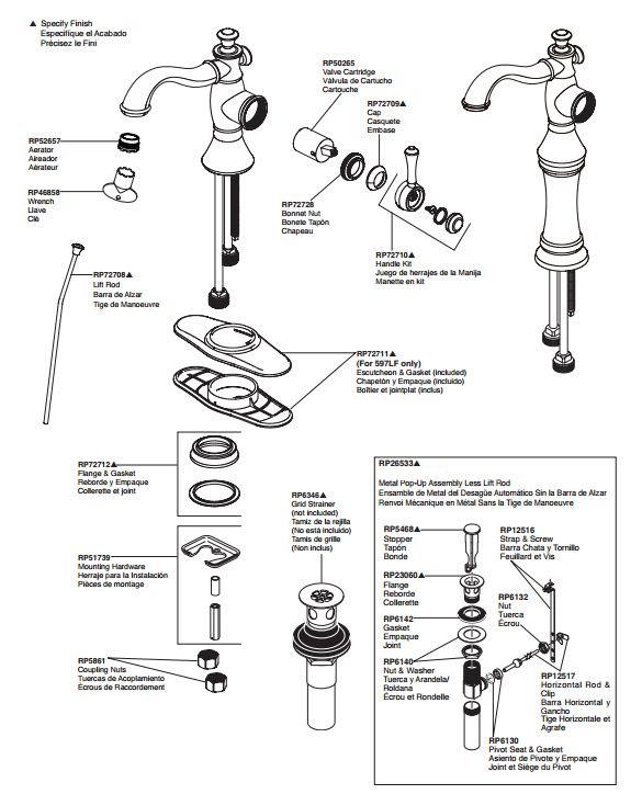 Installation Instructions For Milo Gold Plate Bath Vessel Sink Faucet
