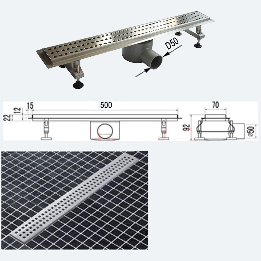 Lenox Stainless Steel Shower Drain with Deodorizer 