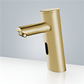 Hotel BathSelect Brushed Gold Tone Platinum Automatic Thermostatic Commercial Sensor Tap Solid Brass Construction