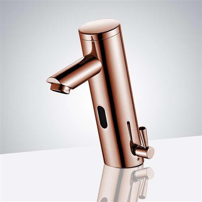 Solid Brass Construction Platinum Thermostatic Automatic Commercial Sensor Faucet