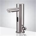 Temperature Control Solid Brass Brushed Nickel Sensor Faucet