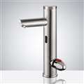 Hotel Milano All-in-one Thermostatic Automatic Commercial Brushed Nickel Sensor Faucet