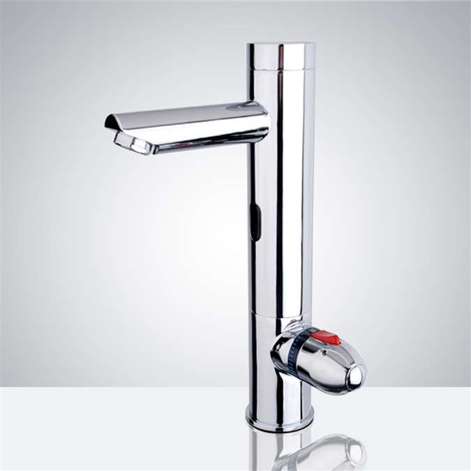 For Luxury Suite Milano All-in-one Chrome Thermostatic Automatic Commercial Sensor Faucet