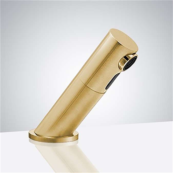 Hospitality BathSelect Brushed Gold Contemporary Deck Mount Sensor Faucet