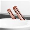 BathSelect Hospitality Rose Gold Contemporary Automatic Commercial Sensor Faucet and Matching Soap Dispenser