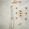 Hotel Napoli Rainfall Thermostatic Shower Set with Faucet