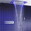 Multifunction Mist Spray Waterfall Ceiling Mount Rain Shower System