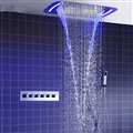 Multifunction Hotel Mist Spray Waterfall Ceiling Mount Rain Shower System