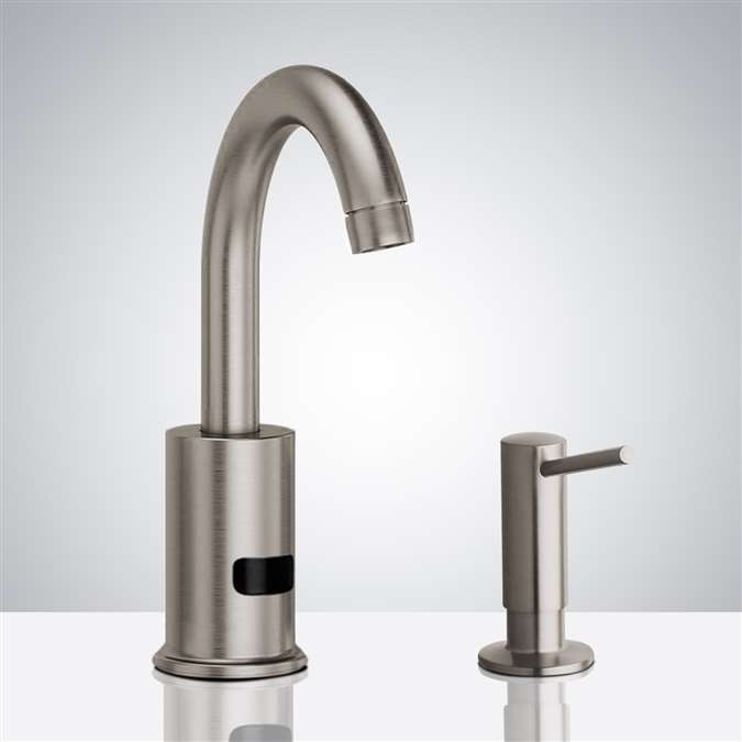 Bathselect Brushed Nickel Bathroom sensor motion faucets