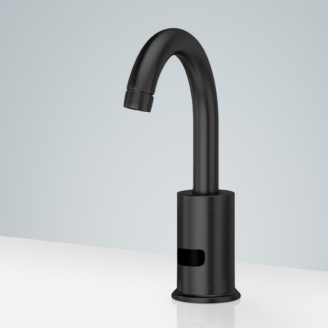 Carpi Solid Brass Dark Oil Rubbed Bronze Deck Mount Commercial Automatic Faucet