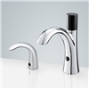 Hospitality St. Gallen Chrome Motion Sensor Faucet & Automatic Soap Dispenser For Restrooms