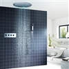 Hotel 20'' Round Urtain LED Light Ceiling  Shower