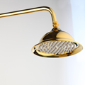 Hospitality Reno 8 Inch Round Brass Copper Gold Rain Shower Head