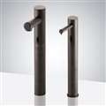 Fontana Oil Rubbed Bronze Tall Commercial Automatic Motion Sensor Faucet and Matching Soap Dispenser