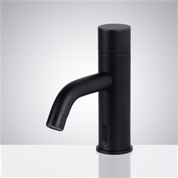 Hostelry Brass Matte Black Commercial Automatic Motion Sensor Faucet