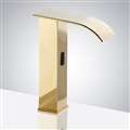 BathSelect Gold Tall Waterfall Automatic Smart Sensor Faucet