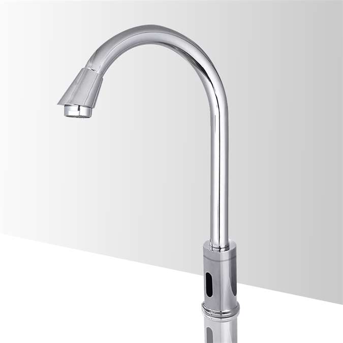 For Luxury Suite  Style Adjustable Commercial Automatic Touchless Sensor Faucet in Chrome