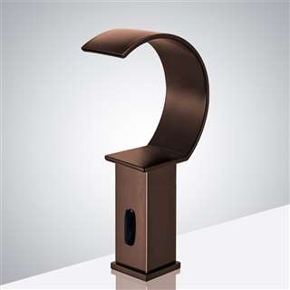 Fontana Light Oil Rubbed Bronze Commercial Waterfall Style Motion Sensor Faucet