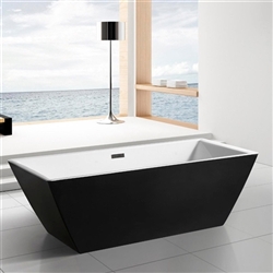 Sedona Freestanding 71" Square Bathroom Tub