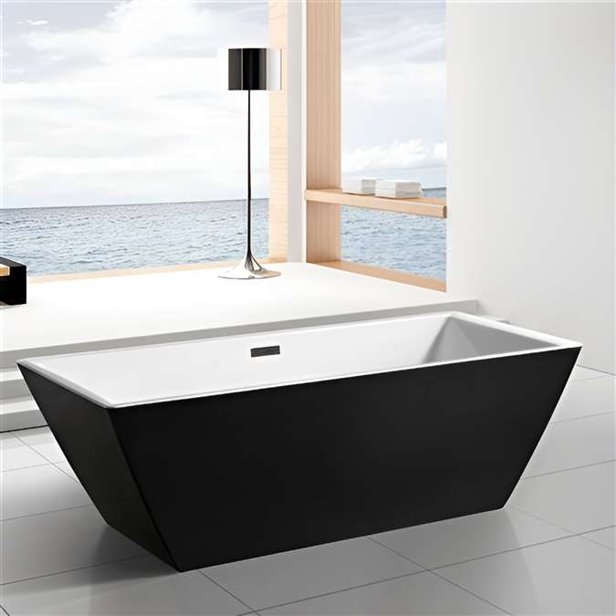 Sedona Freestanding 71" Square Bathroom Tub