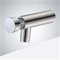 Commercial Wall Mount Metered Brushed Nickel Single Cold Wall Mounted Faucet