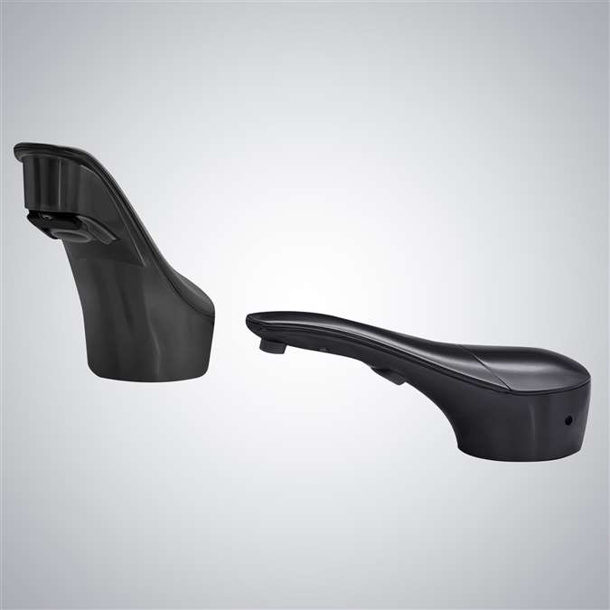 Bathselect Matte Black Designer Series 0.5 GPM Auto Faucet and Soap Dispenser