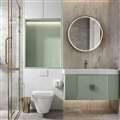 Bathselect Bathroom Vanity Modern Wall Mounted Light Green Vanity Set