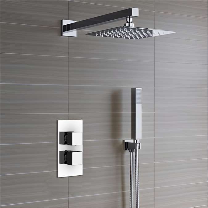 Reno Thermostatic Shower Set Ultra Thin Head