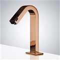 Hostelry BathSelect Dual Function Automatic Deck Mount Rose Gold Sensor Water Faucet and Soap Dispenser