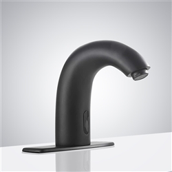 Hostelry Dijon High Quality Commercial Automatic Matte Black Bathroom Faucet