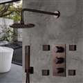 Hospitality BathSelect Light Oil Rubbed Bronze Rainfall Shower Set with Handheld Shower