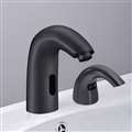 Bollnäs Matte Black Commercial Motion Sensor Faucet & Automatic Soap Dispenser for Restrooms