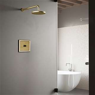 Brushed Gold Sensor Controlled Automatic Shower Set