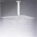 Hospitality Geneva Ultrathin Brushed Nickel 8", 10", 12" Square Ceiling Rain Shower Head