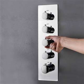 Four Function Chrome Diverter Shower Controller Mixer