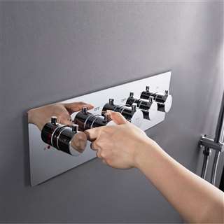 Four Function Chrome Diverter Shower Controller Mixer