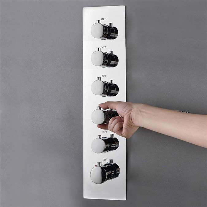 Five Function Chrome Diverter Shower Controller Mixer