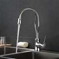 Deauville Chrome Deck Mounted Kitchen Sink Faucet