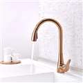 Verona Rose Gold Movable Pull Down Kitchen Sink Faucet