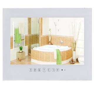 Dijon 15.6" IP66 9.0 Android Waterproof Bathroom LED TV (White)