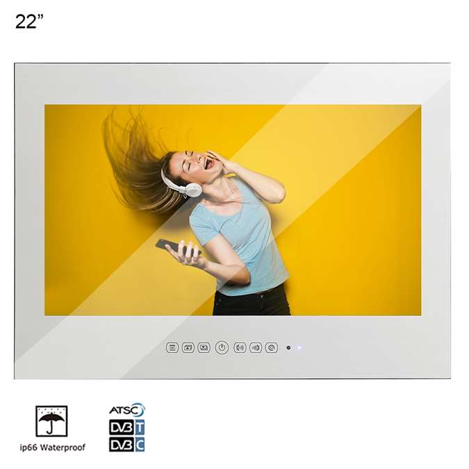 Le Havre 22" IP66 Waterproof Magic Mirror Frameless Bathroom LED TV