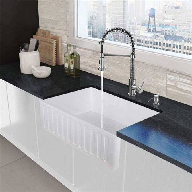 Deauville Acrylic White Undermount Kitchen Sink