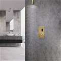 Ceiling Mount Brushed Gold Sensor Controlled Automatic Shower Set