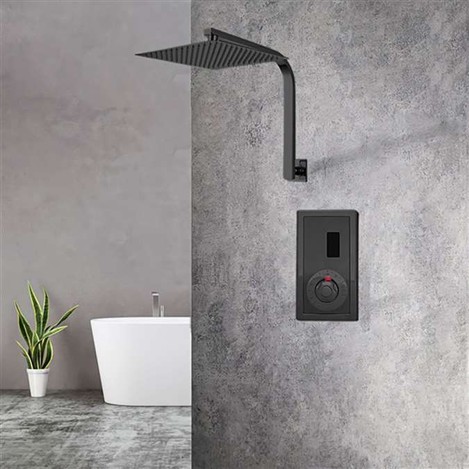 Dark Oil Rubbed Bronze Sensor Controlled Automatic Shower Set