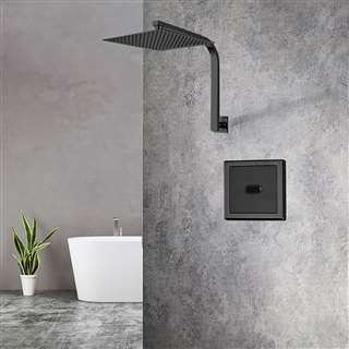 Dark Oil Rubbed Bronze Sensor Controlled Automatic Shower Set