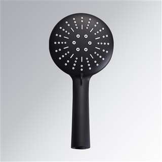 Matte Black Handheld Adjustable Nozzle Rainfall High Pressure Water Saving Oxygenics Shower Head