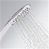 Ergonomic Handheld Water Saving Rainfall High Pressure Oxygenics White Shower Head