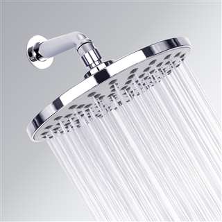 High Pressure Polished Chrome Water Saving Round Oxygenics Shower Head