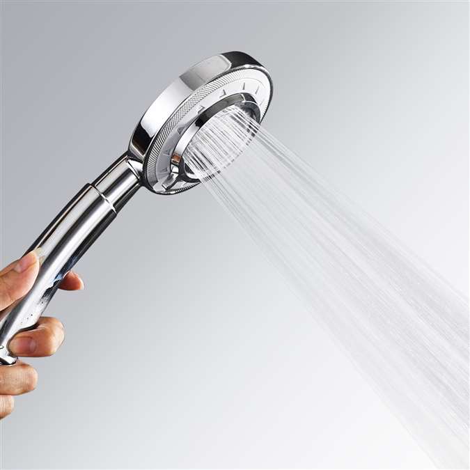 High Quality High Pressure Stream Water Saving Handheld Oxygenics Shower Head in Chrome